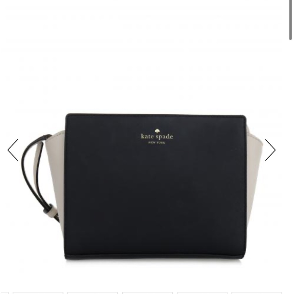 Kate Spade Hayden Crossbody/Shoulder Bag - Black and Pebble